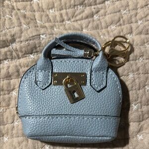 Blue Mini Satchel Bag Key chain